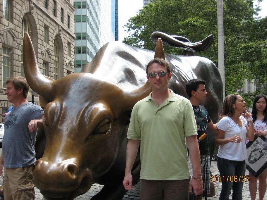 With 'the Bull' on Wall Street - New York, NY